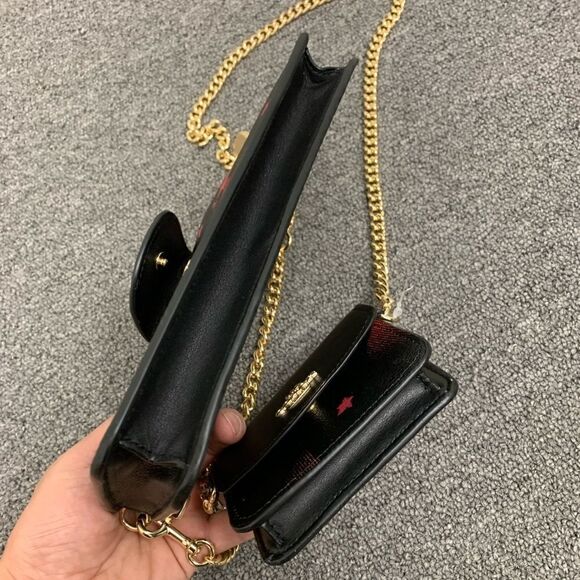 New Coach 3 In 1 Poppy Crossbody With Disco Star Print - Picture 9 of 15